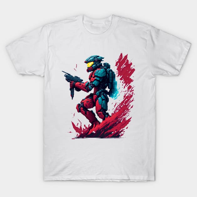 Master Chief Halo Fan Art T-Shirt by SRArtShop